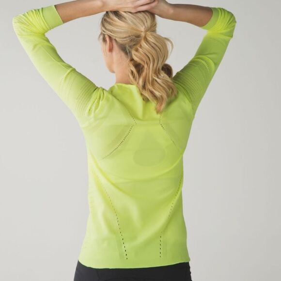 lululemon athletica Tops - Lululemon Light Speed Long Sleeve - Ray